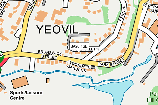 BA20 1SE map - OS OpenMap – Local (Ordnance Survey)