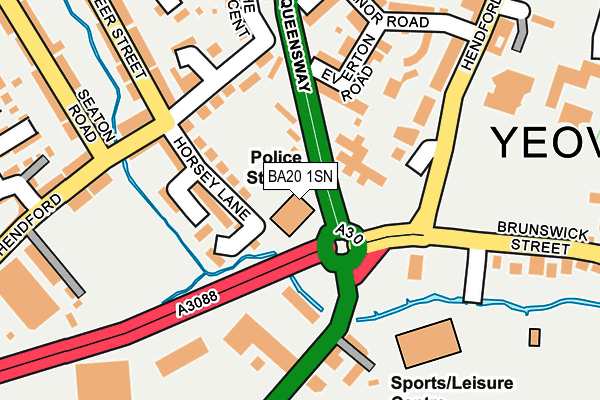 BA20 1SN map - OS OpenMap – Local (Ordnance Survey)