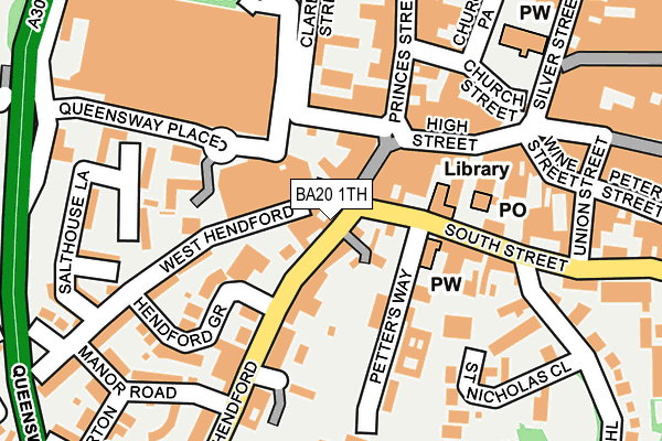 BA20 1TH map - OS OpenMap – Local (Ordnance Survey)