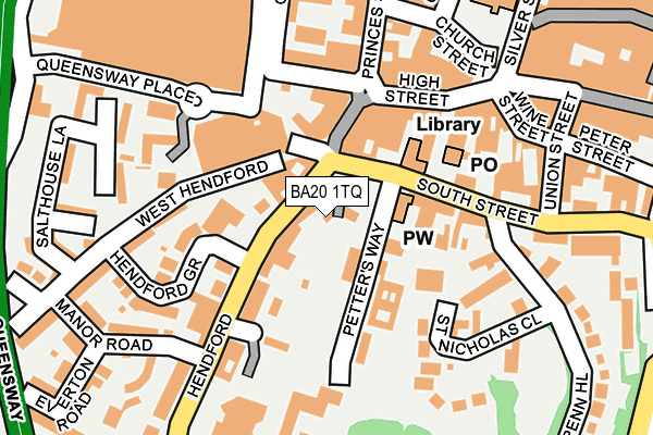BA20 1TQ map - OS OpenMap – Local (Ordnance Survey)