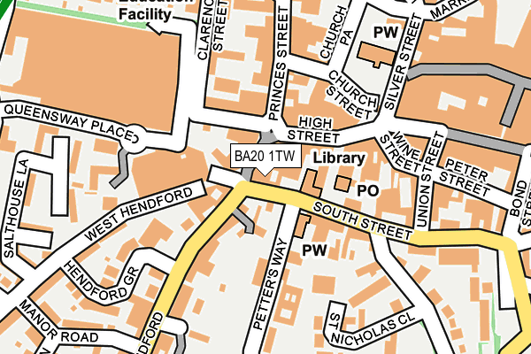 BA20 1TW map - OS OpenMap – Local (Ordnance Survey)