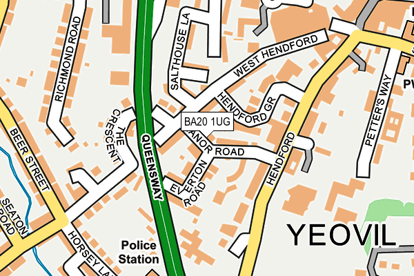 BA20 1UG map - OS OpenMap – Local (Ordnance Survey)