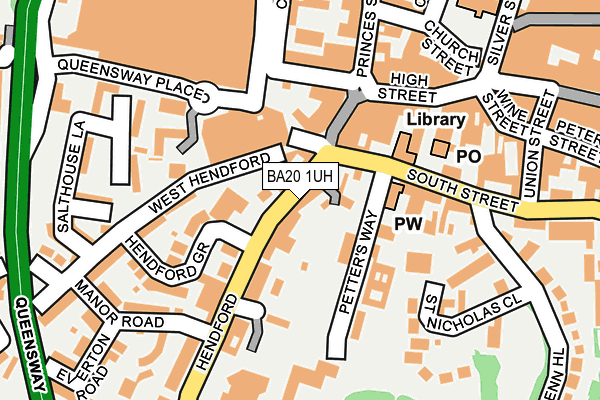 BA20 1UH map - OS OpenMap – Local (Ordnance Survey)