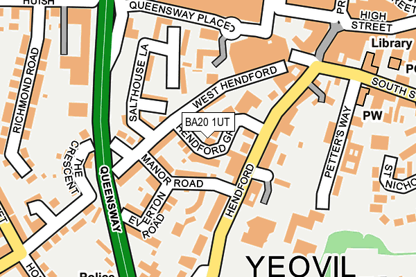 BA20 1UT map - OS OpenMap – Local (Ordnance Survey)