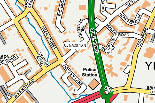 BA20 1XN map - OS OpenMap – Local (Ordnance Survey)