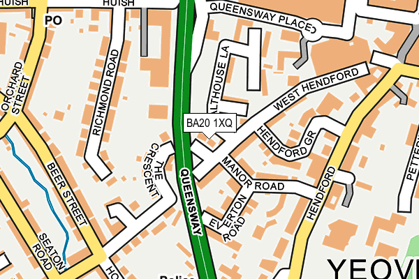 BA20 1XQ map - OS OpenMap – Local (Ordnance Survey)