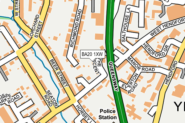 BA20 1XW map - OS OpenMap – Local (Ordnance Survey)