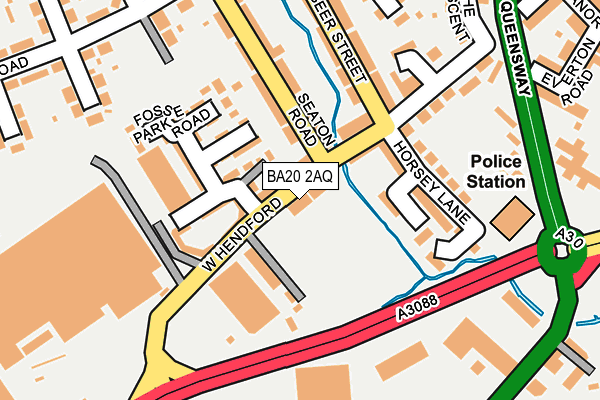 BA20 2AQ map - OS OpenMap – Local (Ordnance Survey)