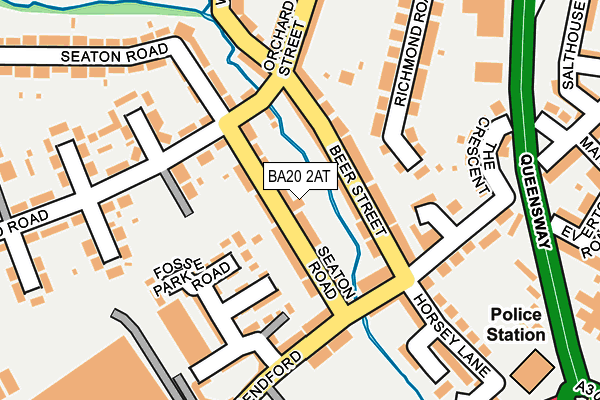 BA20 2AT map - OS OpenMap – Local (Ordnance Survey)