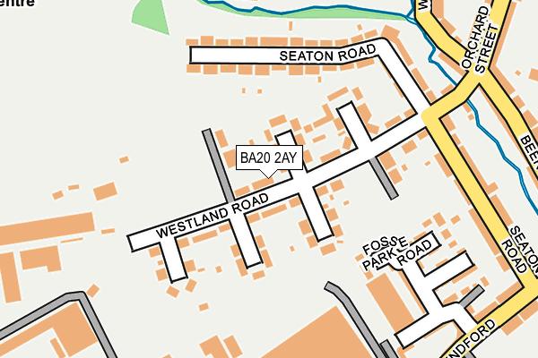 BA20 2AY map - OS OpenMap – Local (Ordnance Survey)