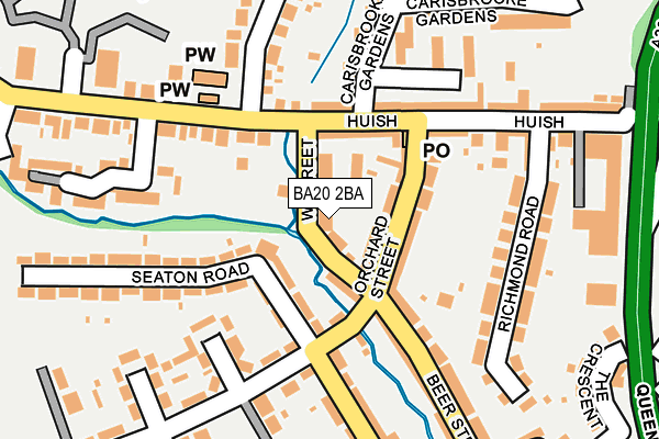 BA20 2BA map - OS OpenMap – Local (Ordnance Survey)