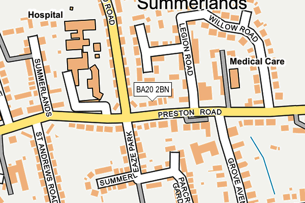BA20 2BN map - OS OpenMap – Local (Ordnance Survey)