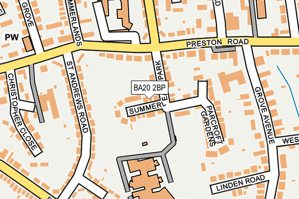 BA20 2BP map - OS OpenMap – Local (Ordnance Survey)