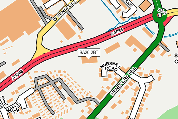 BA20 2BT map - OS OpenMap – Local (Ordnance Survey)