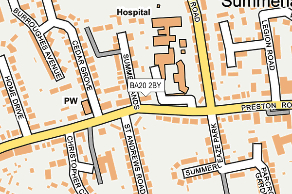 BA20 2BY map - OS OpenMap – Local (Ordnance Survey)