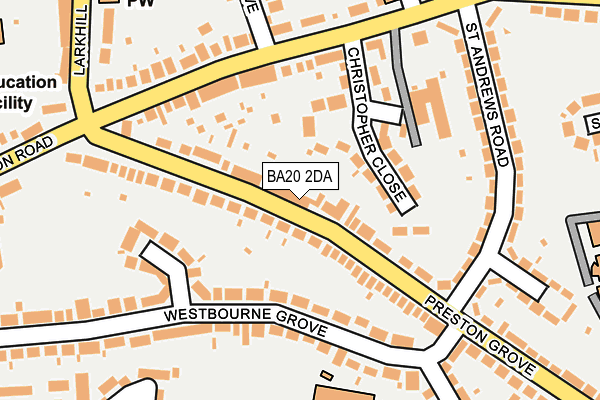 BA20 2DA map - OS OpenMap – Local (Ordnance Survey)