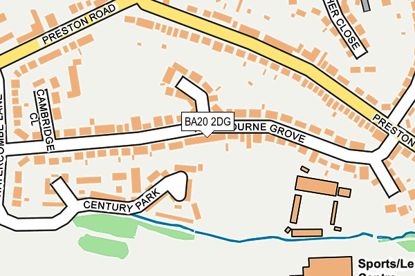 BA20 2DG map - OS OpenMap – Local (Ordnance Survey)