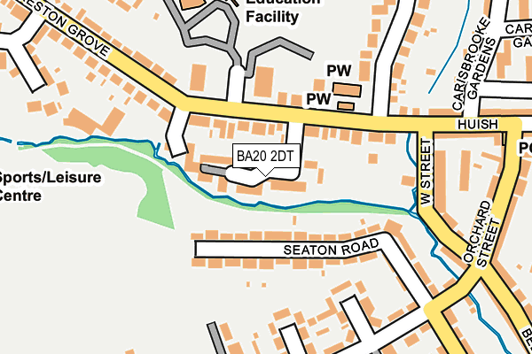 BA20 2DT map - OS OpenMap – Local (Ordnance Survey)