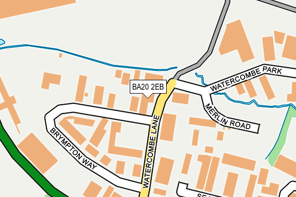 BA20 2EB map - OS OpenMap – Local (Ordnance Survey)