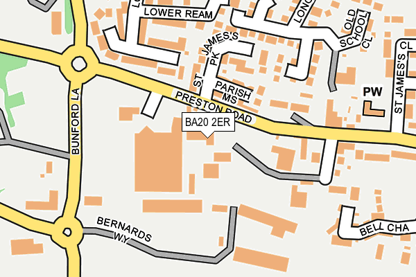BA20 2ER map - OS OpenMap – Local (Ordnance Survey)