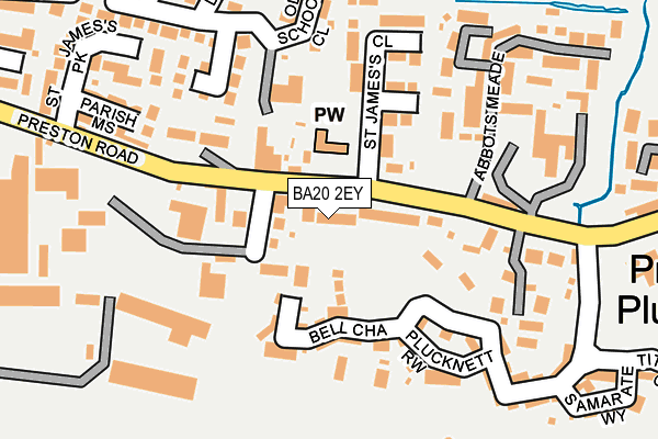 BA20 2EY map - OS OpenMap – Local (Ordnance Survey)
