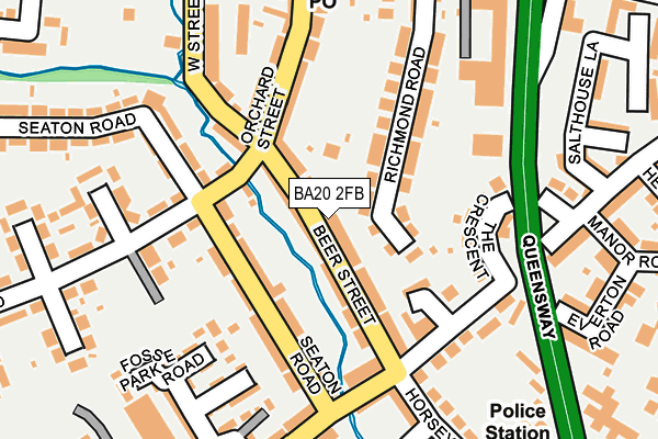 BA20 2FB map - OS OpenMap – Local (Ordnance Survey)
