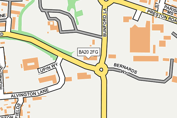 BA20 2FG map - OS OpenMap – Local (Ordnance Survey)
