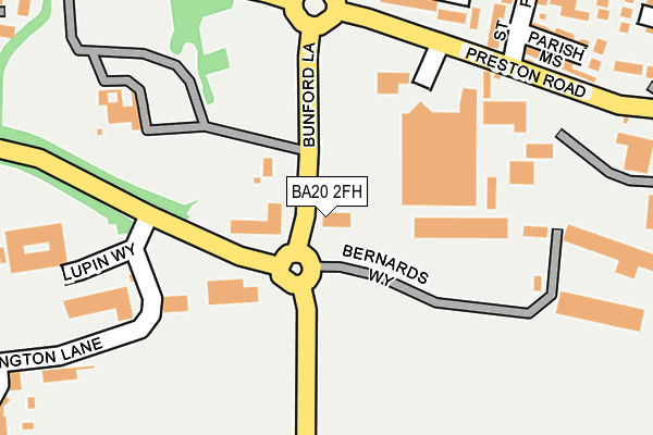 BA20 2FH map - OS OpenMap – Local (Ordnance Survey)