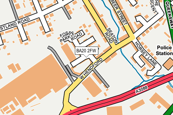 BA20 2FW map - OS OpenMap – Local (Ordnance Survey)