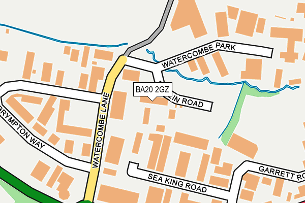 BA20 2GZ map - OS OpenMap – Local (Ordnance Survey)