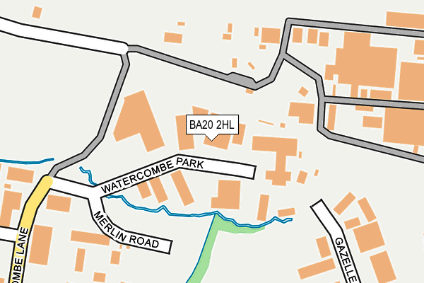 BA20 2HL map - OS OpenMap – Local (Ordnance Survey)