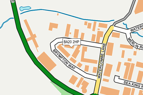 BA20 2HP map - OS OpenMap – Local (Ordnance Survey)