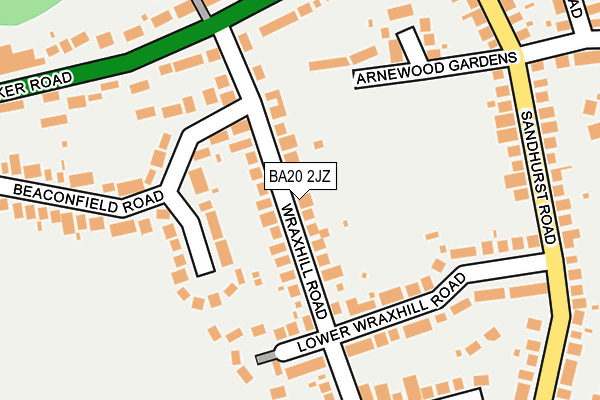 BA20 2JZ map - OS OpenMap – Local (Ordnance Survey)