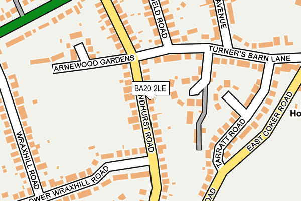 BA20 2LE map - OS OpenMap – Local (Ordnance Survey)