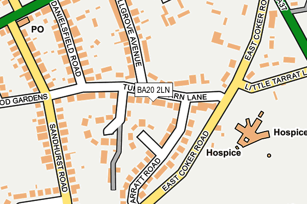 BA20 2LN map - OS OpenMap – Local (Ordnance Survey)