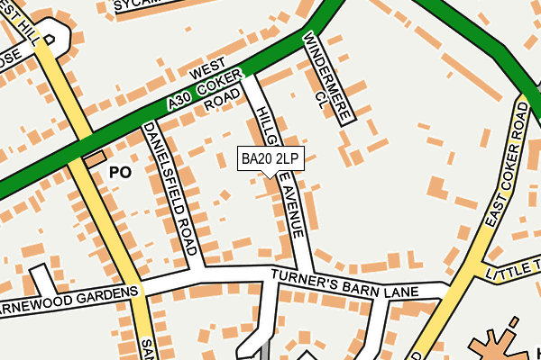 BA20 2LP map - OS OpenMap – Local (Ordnance Survey)