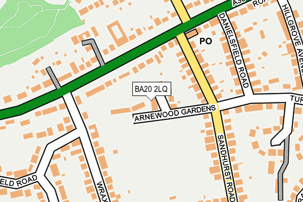 BA20 2LQ map - OS OpenMap – Local (Ordnance Survey)