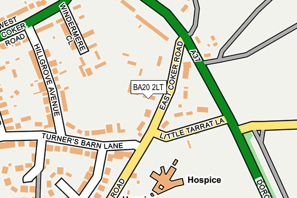 BA20 2LT map - OS OpenMap – Local (Ordnance Survey)