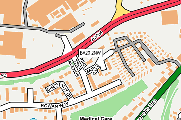 BA20 2NW map - OS OpenMap – Local (Ordnance Survey)