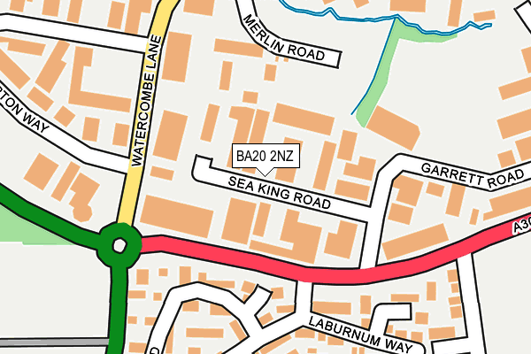 BA20 2NZ map - OS OpenMap – Local (Ordnance Survey)