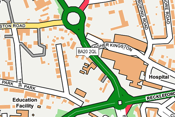 BA20 2QL map - OS OpenMap – Local (Ordnance Survey)