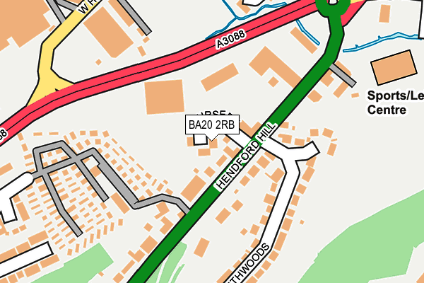 BA20 2RB map - OS OpenMap – Local (Ordnance Survey)