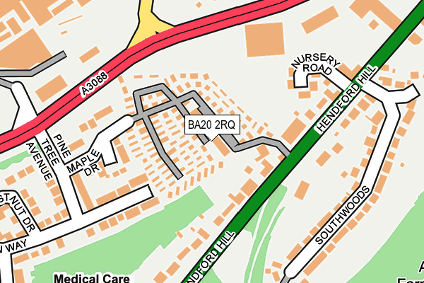 BA20 2RQ map - OS OpenMap – Local (Ordnance Survey)