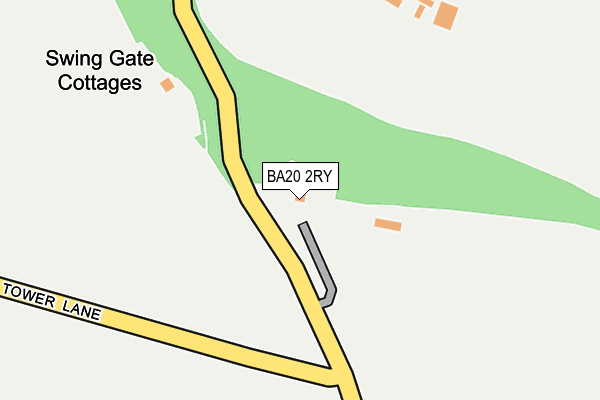 BA20 2RY map - OS OpenMap – Local (Ordnance Survey)