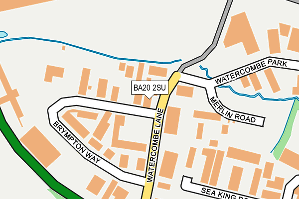 BA20 2SU map - OS OpenMap – Local (Ordnance Survey)