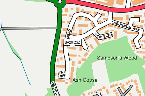 BA20 2SZ map - OS OpenMap – Local (Ordnance Survey)