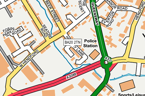 BA20 2TN map - OS OpenMap – Local (Ordnance Survey)