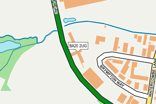 BA20 2UG map - OS OpenMap – Local (Ordnance Survey)