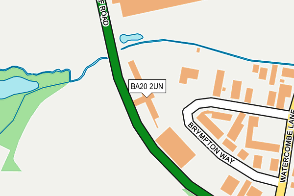 BA20 2UN map - OS OpenMap – Local (Ordnance Survey)