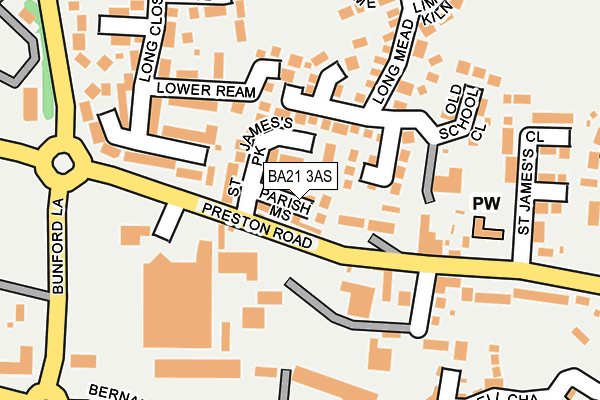 BA21 3AS map - OS OpenMap – Local (Ordnance Survey)